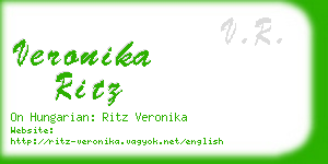 veronika ritz business card